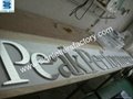 Brushed stainless steel letters 2