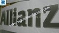 Brushed stainless steel letters 4