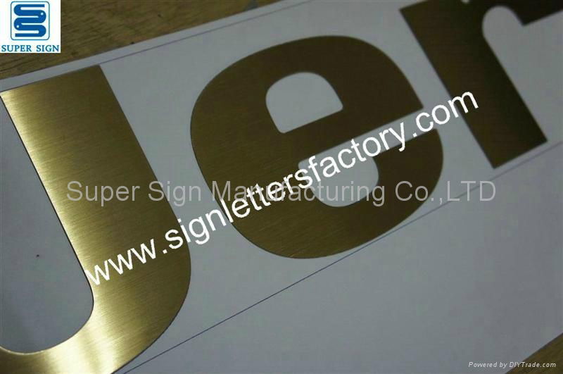 Brass sign letters 3