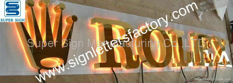 halo lit LED sign letters 2