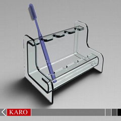 Clear Acrylic Toothbrush Holder