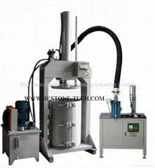 Semiautomatic silicone cartridge filling machine