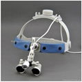 Medical binocular loupe with LED head