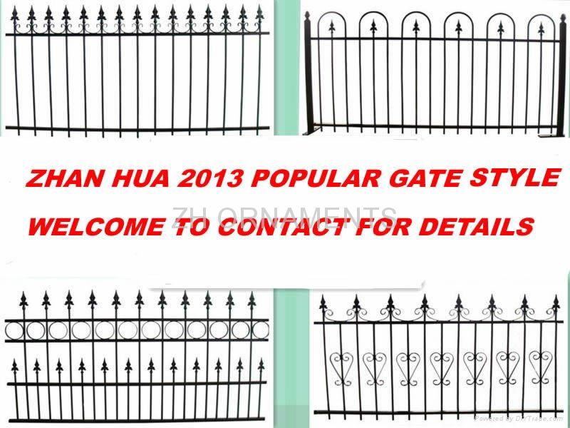 new steel fence design