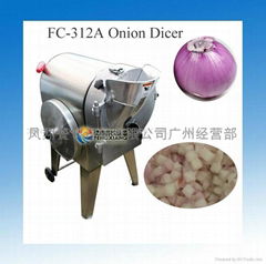 electric onion dice cube cutting machine