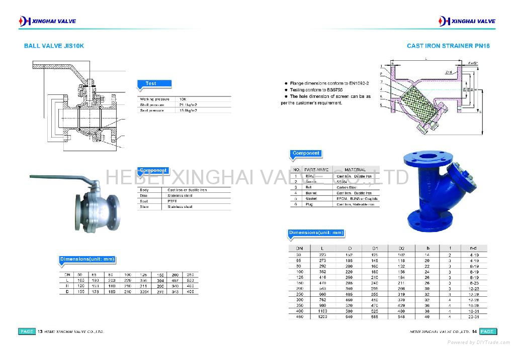 Cast iron ball valve JIS 10K 2