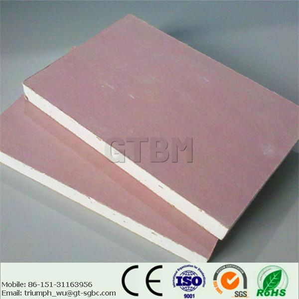 Fireproof gypsum board 1200*2500 by wagon to Russia