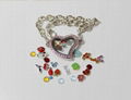 Wholesale glass locket bracelet 1