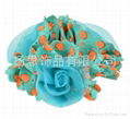 bright-coloured comfortable headdress flower for hair tieing 