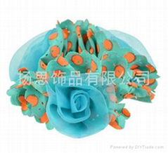 bright-coloured comfortable headdress flower for hair tieing 