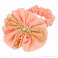 High quality handmade hair accessories fabric women elastic hair bands