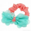 High quality handmade hair accessories fabric women elastic hair bands 3