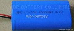 Li-ion Battery Pack- 3.7V 4800mAh