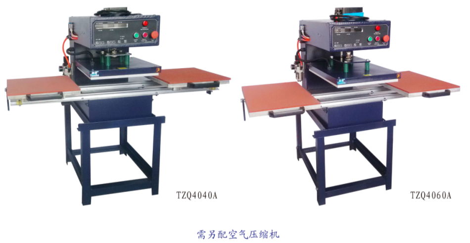 拓者下滑式雙工位氣動熱轉印燙畫機 2