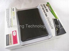 Mobile Mini 2.5 inch USB Hard Disk Case Enclosure Black for Xbox360