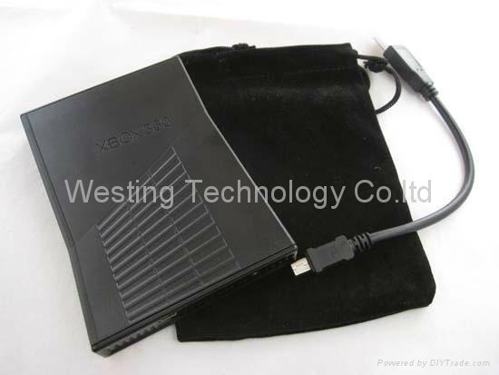 Mobile Mini 2.5 inch USB Hard Disk Case Enclosure Black for Xbox360 4
