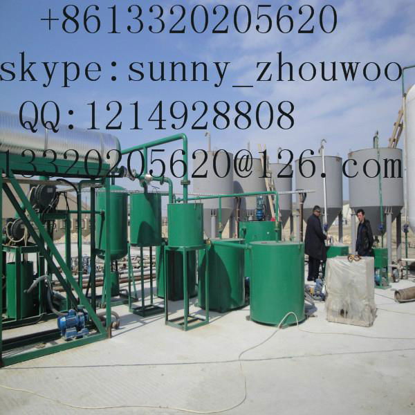 oil recycling equipment to base oil through vacuum distillation  4