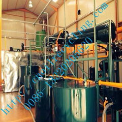 oil recycling equipment to base oil through vacuum distillation 