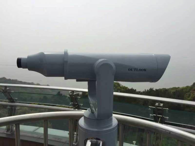 高倍望远镜投币式25X100望远镜广泛安装在船上，各旅游景区，高档写字楼 4