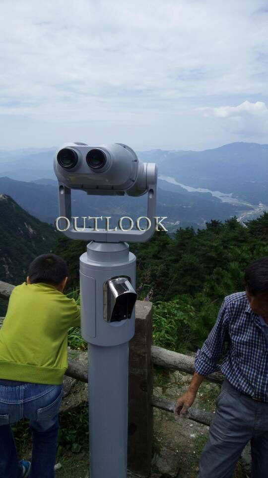 Coin operated telescope