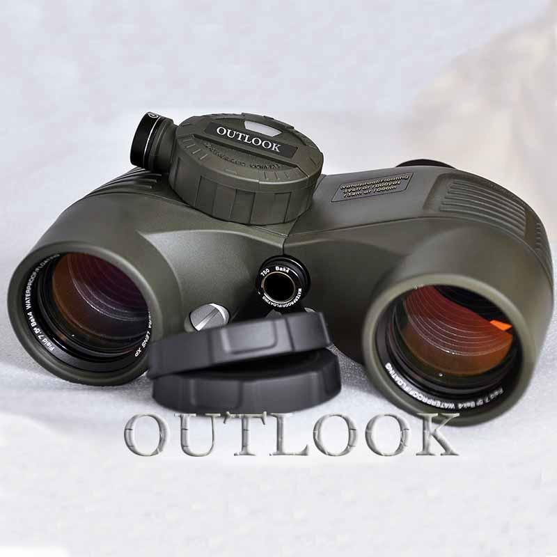 Marine waterproof 7x50 big compass binoculars multi colors 2