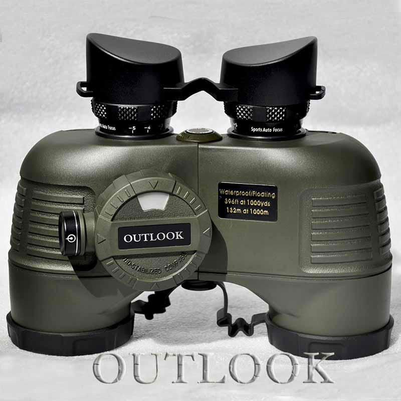 Marine waterproof 7x50 big compass binoculars multi colors 4