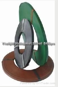 Black/Green Painted Steel Strapping/Steel Packing Strip 2