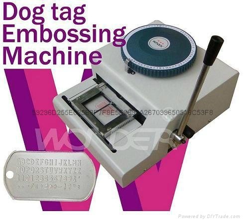 Manual Military Army Dog Tag Embosser Embossing Machine