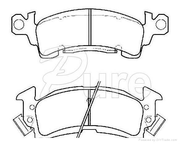 cadillac,chevrolet brake pads FMSI:d52