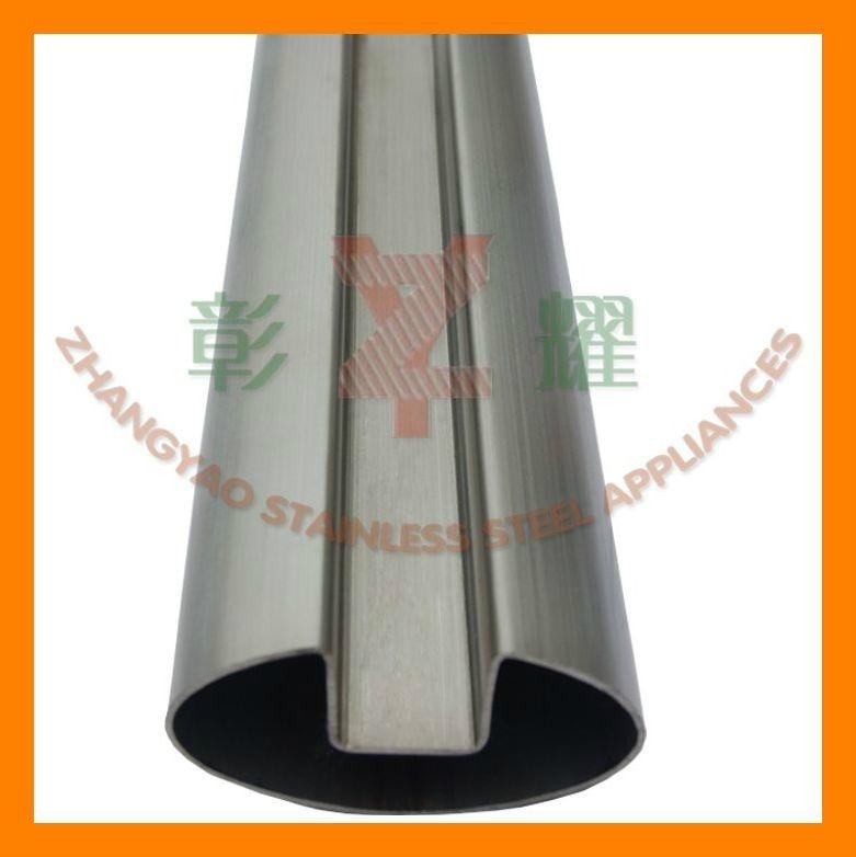 Stainless steel oval groove tube 2