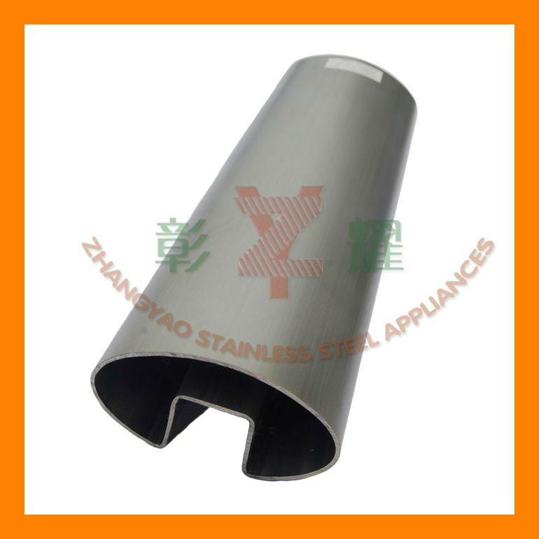 Stainless steel oval groove tube 4