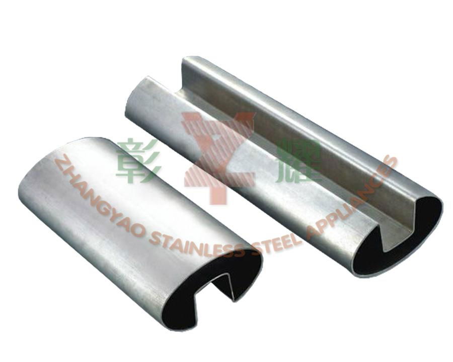 Stainless steel oval groove tube 5