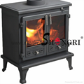 Freestanding cast iron wood stoves