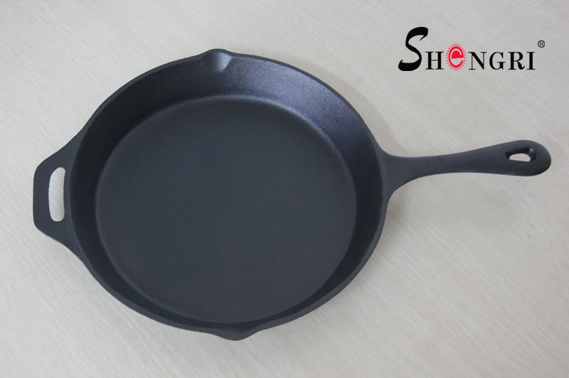 Pre-seasoned Fry Pan Cookware Cast Iron Skillet Pan 4