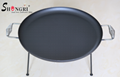 Fry pan with spring handle