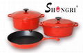 Cast Iron Enamel  Cookware Sets For Kitchen Ware 