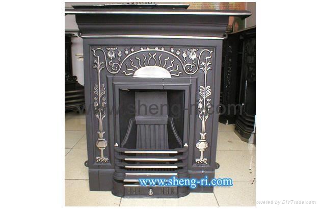 Casr Iron Fireplace Square Stove