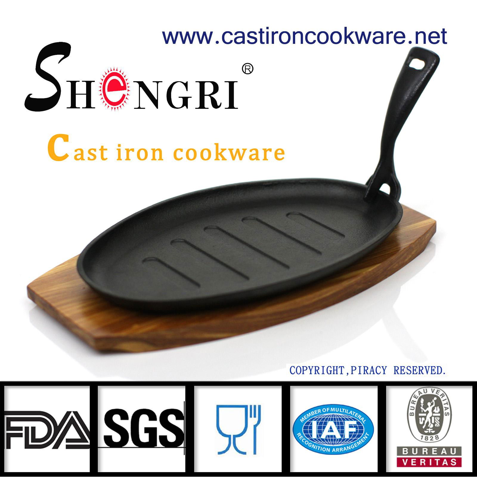 Cast iron steak pan  