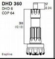 DHD360 COP 64 DTH Hammer Bits