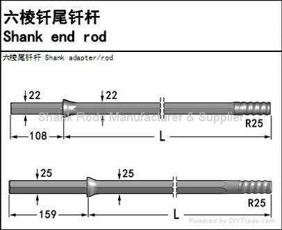 shank drill rods - drill rod specifications - tungsten carbide rod for drill bits