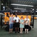Client Visit for Checking 200M KW20 Crawler Type Water Well Drilling Rig, DTH Drill Pipe, DTH Hammer