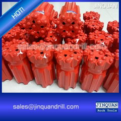 R22, R25, R28, R32, R35, R38, T38, T45, T51, T60 Threaded Button Bits, Rock Bit