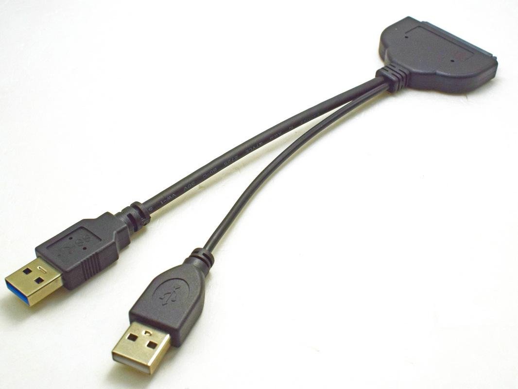 USB3.0 to SATA 3 硬盘转接线带供电 生产厂家直销 4