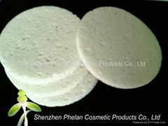 Wood pulp facial cleaning sponge/cellulose sponge