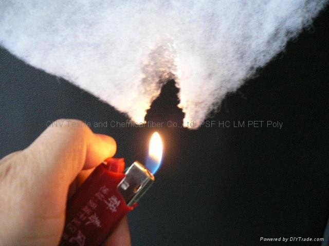 Hollow Conjugate Flame Retardant HCN Polyester for sofa or toy