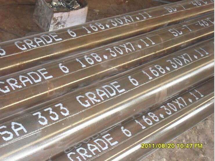 ASTM A333 Gr.6 Seamless steel pipe