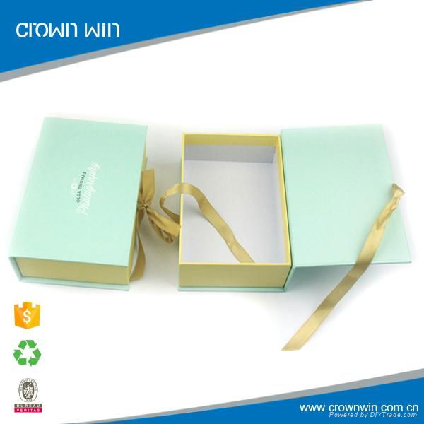 Luxury cardboard paper box magnetic gift box 4