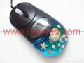 Real starfish Amber Optical Computer Mouse For priemium gift business gift  3