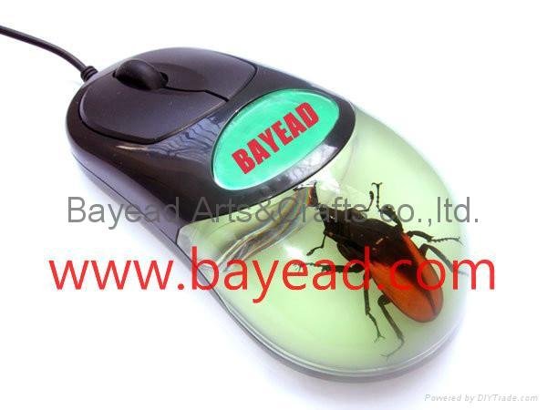 高质量昆虫琥珀光电鼠标 USB琥珀光电鼠标