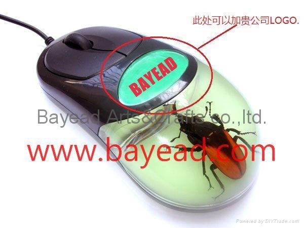 高质量昆虫琥珀光电鼠标 USB琥珀光电鼠标 3